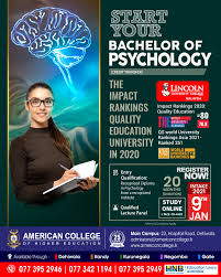 Psychology degrees & courses in malaysia. Start Your Bachelor Of Psychology American College Of Higher Education Facebook