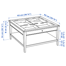 Separate shelf for magazines, etc. Liatorp White Glass Coffee Table 93x93 Cm Ikea
