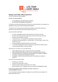 Look at the cover letter and do the exercises to improve your writing skills. Youth Central Cover Letter Work Experience 7503bps Aviation Studocu