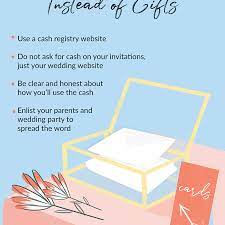 Add to that the fact that many couples today might be entering their second or third marriage, and the task of. How To Ask For Money Instead Of Gifts For A Wedding