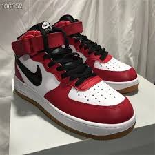 Mens Nike Air Force 1 Mid Bred Sg89