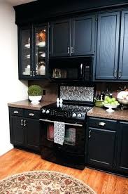 black appliances kitchen