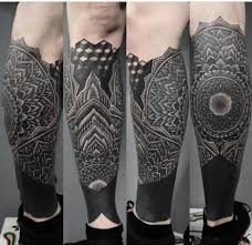 58 Ideas Tattoo Leg Geometric Calves Tatuagem Tatuagem Blackout Tatuagens Aleatorias