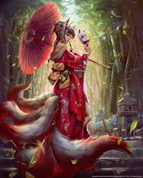 Tamamo No Mae By Yu Cheng Hong A Legendary Fox Spirit In Japanese Mythology Anime Fantasy Fantasy Art Anime Art