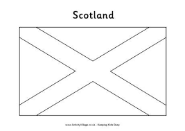 Scotland Flag Colouring Page Flag Coloring Pages Flag Template Scotland