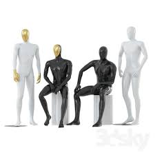 3d Models Shop Four Abstract Male Mannequins 32 Abstract Mannequins Male