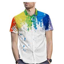 Maybe you would like to learn more about one of these? Outaking Nouveau Chemise Homme D Ete Lache Manches Courtes Chemise A Imprime Eclaboussures 3d 4 Tailles Blanc Cdiscount Pret A Porter