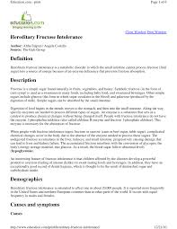 Image result for Hereditary Fructose Intolerance