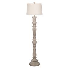 Distressed hardwood flooring provides your interior designs with a weathered, reclaimed wood look that adds character and beauty to a home. Better Homes Gardens 59 5 Gray Weathered Wood Finish Floor Lamp Walmart Com Walmart Com