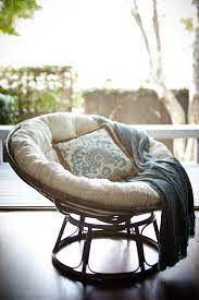 somehow just looking at an iconic pier 1 papasan chair makes us feel more relaxed this one s handcrafted of na papasan chair frame papasan chair bedroom chair