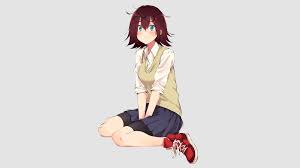 Join me, as we count the top 10 short haired girls in anime. Wallpaper Id 97721 Anime Manga Anime Girls Schoolgirl Meganekko Glasses Blush Sitting Turquoise Eyes Short Hair School Uniform