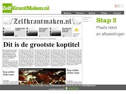 Zelfkrantmaken Nl Eenvoudig Zelf Krant Maken Gratis En Online Krant Lesideeen Boeken