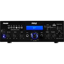 Amazon Com Pyle Pda6bu 200 Watt Bluetooth Stereo Amplifier Receiver With Remote Control And Fm Antenna Electronics Wireless Audio Stereo Amplifier Stereo Amp