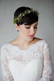 This reversed braid can be a wonderful choice for brides with bobs or shags. 26 Short Wedding Hairstyles And Ways To Accessorize Them Weddingomania