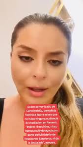 Sobre comunicado de @CancilleriaEc, periodista Verónica Ibarra aclara que  no hubo ninguna audiencia de mediación en #Panamá. “Insisto ni mis hijos,  ni yo, hemos recibido ayuda por parte del Ministerio ...