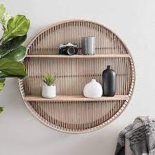 Hatteras Natural Round Wall Shelf 31 In Kirklands Round Wall Shelves Wall Shelves Round Wall Art