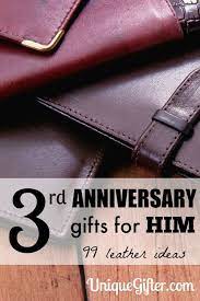 Make this day special by giving your man anniversary gifts tailored to his personality. 3rd Leather Anniversary Gifts For Him Unique Gifter Leather Anniversary Gift Leather Wedding Anniversary Gifts Anniversary Gifts For Him