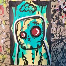 Jencalle Graffiti Art Original Street Outsider Folk Pop Lowbrow Modern Painting Ebay Graffiti Characters Outsider Art Painting Graffiti Art