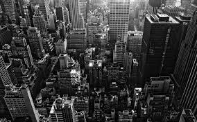 New York Buildings City Skyline Black And White Wallpaper Hd 7733 Wallpaper