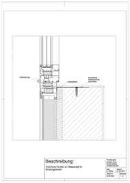 B 05 0005 Anschluss Fenster An Glaspaneel Im Brustungsbereich Brustung Detailzeichnungen Fenster