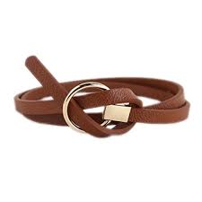 Knotted Waist Belt Thin Fashion Korean Small Belt Woman Dress Brown Color Amazon Most Trusted E Retailer Koreanfashion Leather Fashion Belts Leather Belts