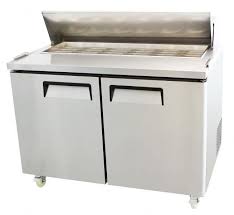 48 2 Door Refrigerated Restaurant Mega Top Salad Prep Table Msf 8306 Two Door Refrigerator Commercial Catering Equipment Refrigerator