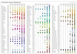 Roedercraft Prismacolor Blank Color Charts