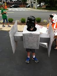 Kids Star Wars Tie Fighter And X Wing Cardboard Cosplay Is The Cutest Star Wars Halloween Costumes Star Wars Diy Star Wars Kids