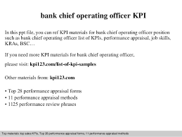 Box 101, 1 balloon street, manchester m60 4ep. Bank Chief Operating Officer Kpi