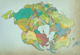 A Fascinating Map Showing What Current International Borders Might Look Like In 250 Million Years Pangaea Map Imaginary Maps