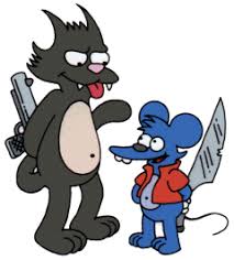 Itchy Scratchy Tatuaje De Los Simpsons Personajes De Los Simpsons Fotos De Los Simpson