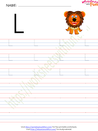 Letter l alphabet worksheet from english alphabet activity book ii. English Preschool Alphabet Letter L Worksheet 3