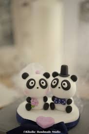 Bride And Groom Panda Wedding Cake Topper Wedding Cake Toppers Cake Decorating Frosting Wedding Cakes