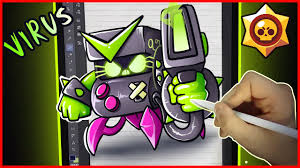 Brawlstars #pixelart #drawing hi to everyone ) i present my first trvid video on how to draw step by step boss fight from brawl. 8 Bit Virus Brawl Stars Drawing How To Draw Youtube