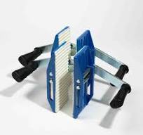 STONE CARRYING CLAMP (PAIR) (0-60MM) 0-2IN3/8 INCHES GRIP RANGE- WHITE RUBBER