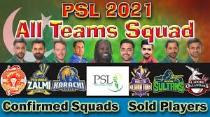 Islamabad united teams and squads is one of the most performing franchise. Psl 6 2021 All Teams Full Squads Confirmed Squads Psl 2021 Player Draft Hbl Pakistan Super League Youtube