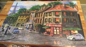 868 cm x 190 or x 28.5 x 6.25 ft; Street Of Paris Trefl 6000 Pieces Had To Stand On A Chair To Take The Picture And The Puzzle Still Didn T Fit Properly Jigsawpuzzles