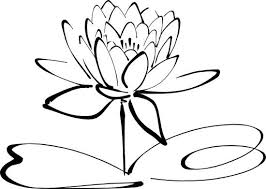 Black And White Lily Pad Clipart Clipart Black And White Free Google Search Free Flower Clipart Lilies Drawing Line Art