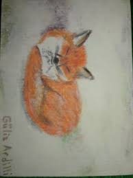 Karda Uyuyan Tilki 05 12 2016 Istanbul 6 4 Cm X 8 7 Cm Sketchbook Mysketchbook Eskizdefterim Mydrawings Drawing Cizimlerim Cizim Eskizdef Art Painting