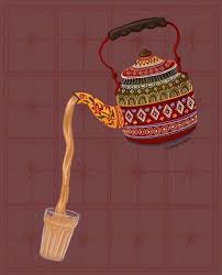 need my daily chai from this teapot and this teapot only emmenjaan pop art canvas funny art tea logo