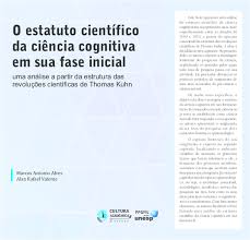 PDF) O estatuto científico da ciência cognitiva em sua fase inicial : uma  análise a partir da Estrutura das revoluções científicas de Thomas Kuhn