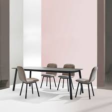 Une table repas ceramique made in france. Table De Salle A Manger En Ceramique Et Pieds Metal Koln Mobliberica Table Salle A Manger Salle A Manger Table Ronde Table A Manger Moderne