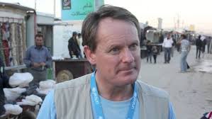 UNICEF Ireland Executive Director, Peter Power speaks from Za'atari Refugee  camp
