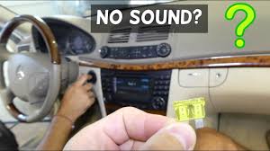 Mercedes W211 Radio On No Sound Youtube