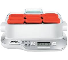 Yaourtiere Yg660100 Multidelices Express Compact Pots Rouge Et Blanc Yaourtiere But