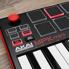 Akai Professional Mpk Mini Mkii 25 Key Portable Usb Midi Akai Professional Mpk Mini Mkii 25 Key Ultra Portable Usb Midi Drum Pad Keyboard Controller With Joystick Vip Softwa Drum Pad Midi Keyboard Akai