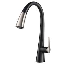Overstock.com has been visited by 1m+ users in the past month Kraus Pull Down Sprayer Kitchen Faucet Single Handle Stainless Steel Matte Black Ebay