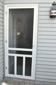 Unscrew to remove it and adjust the door latch to its lowest position. How To Install A Screen Door Teeny Ideas