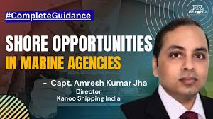 What are the shore opportunties in Marine Agencies ?