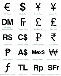 Free Currency Sign Download – Top 20 Economies | Currency symbol, Money  sign, Currency design
